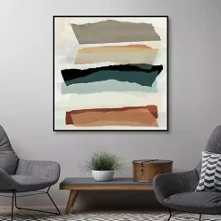 Clearance Kirklands Home Torn Edges Framed Canvas Art Print Multi