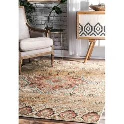 Kirklands Home Traditional Doreen Medallion Area Rug, 8x11