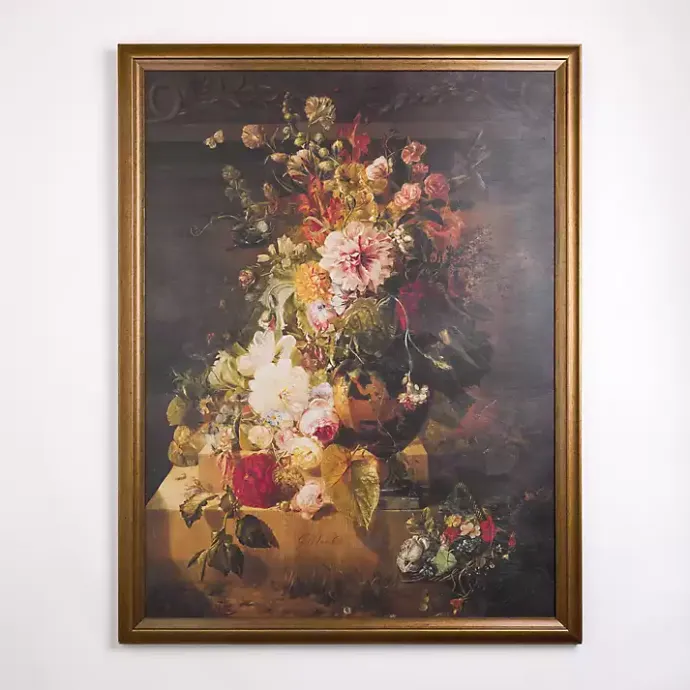 Kirklands Home Traditional Floral Still Life Framed Art Print Multi