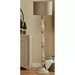 Hot Kirklands Home Traditional Marseilles Floor Lamp Tan