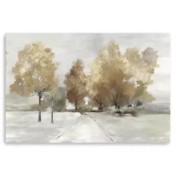 New Kirklands Home Trail Under the Trees Giclee Canvas Art Print Tan
