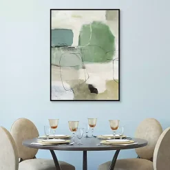 Outlet Kirklands Home Tranquil Green Framed Canvas Art Print