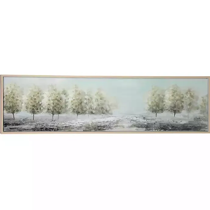 Kirklands Home Tree Line Landscape Framed Canvas Art Print