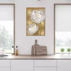 Clearance Kirklands Home Tulips on Gold Canvas Art Print