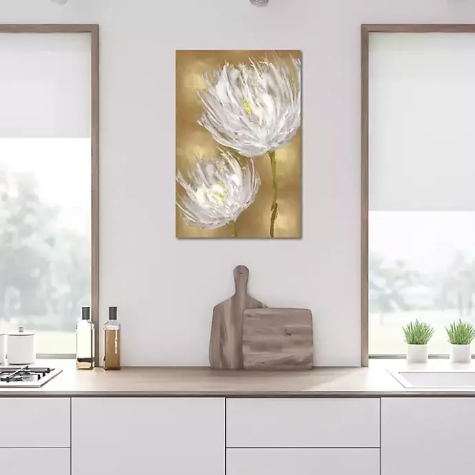 Clearance Kirklands Home Tulips on Gold Canvas Art Print
