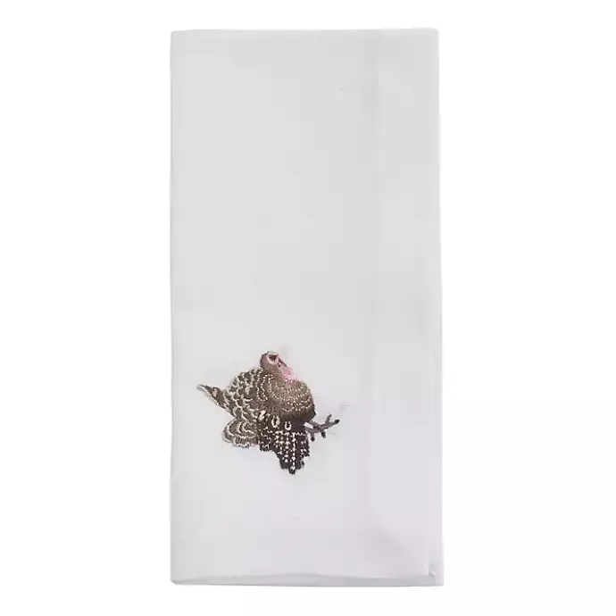 Clearance Kirklands Home Turkey Embroidered 4-pc. Harvest Napkin Set