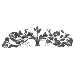 New Kirklands Home Turquoise Bronze Distressed Iron Vine Wall Plaque Brown