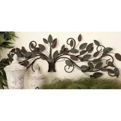 New Kirklands Home Turquoise Bronze Distressed Iron Vine Wall Plaque Brown