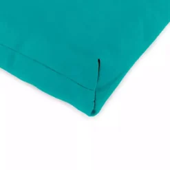 Clearance Kirklands Home Turquoise Canvas French Edge Outdoor Chair Cushion Blue