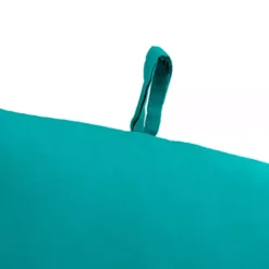 Clearance Kirklands Home Turquoise Canvas French Edge Outdoor Chair Cushion Blue