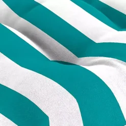 Online Kirklands Home Turquoise Stripes Outdoor Chair Cushions, Set of 2 Blue