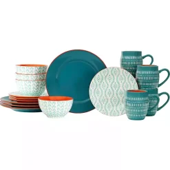 New Kirklands Home Turquoise Tangiers 16-pc. Dinnerware Set Blue