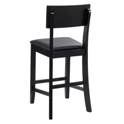Online Kirklands Home Tyler Vinyl Seat Counter Stool Black