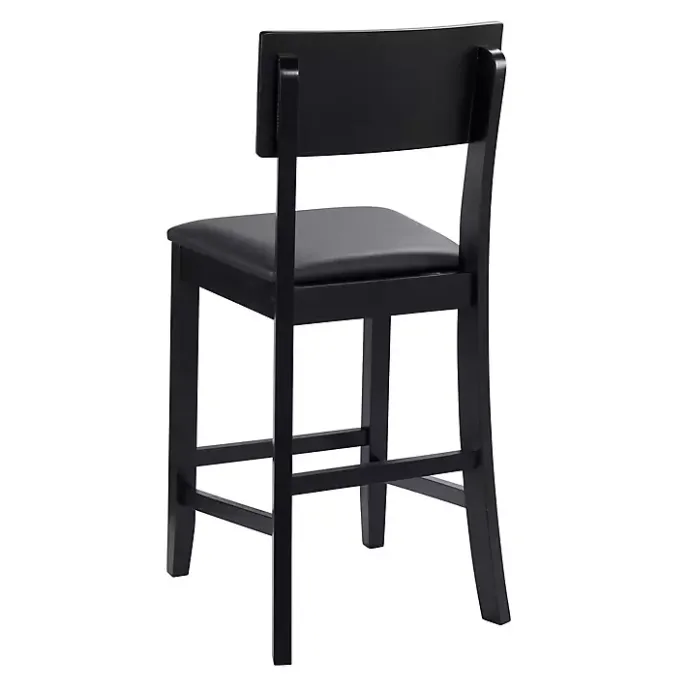 Online Kirklands Home Tyler Vinyl Seat Counter Stool Black