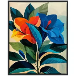 Hot Kirklands Home Ultra Violet Blooms I Framed Canvas Art Print