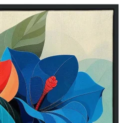 Hot Kirklands Home Ultra Violet Blooms I Framed Canvas Art Print