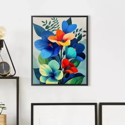 Outlet Kirklands Home Ultra Violet Blooms II Framed Canvas Art Print