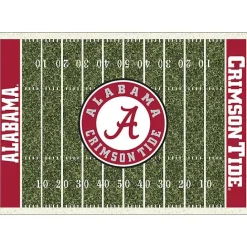 Clearance Kirklands Home University of Alabama Home Field Area Rug, 6x8 Green