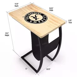 New Kirklands Home University of Alabama Wood C-Table Tan