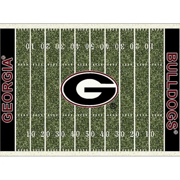 Discount Kirklands Home University of Georgia Home Field Area Rug, 6x8 Green