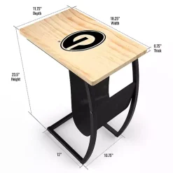 Sale Kirklands Home University of Georgia Wood C-Table Tan