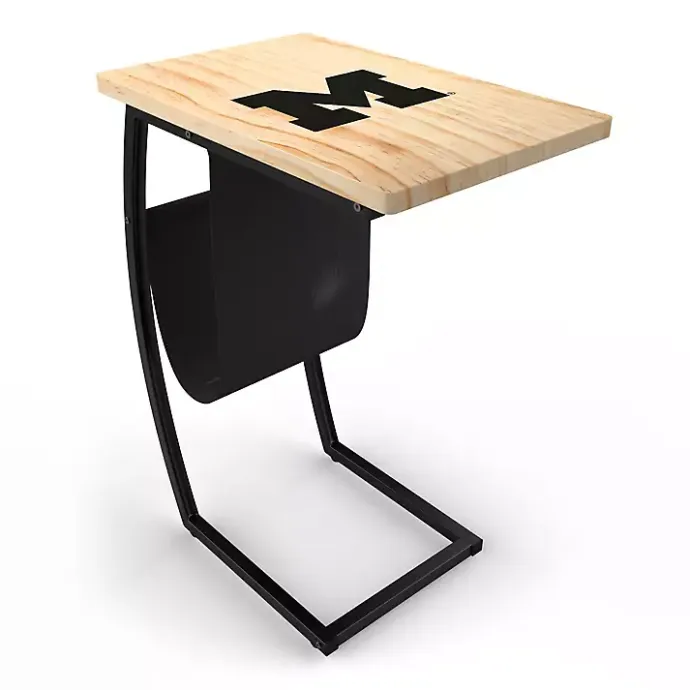 Sale Kirklands Home University of Michigan Wood C-Table Tan