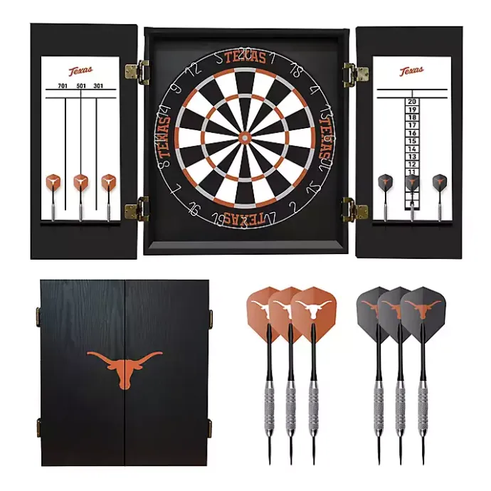 Online Kirklands Home University of Texas Dartboard Set