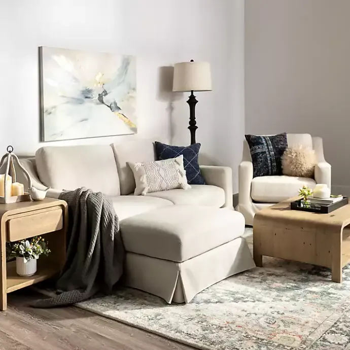 Online Kirklands Home Upholstered Weekend Sofa Ivory