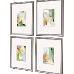 New Kirklands Home Verdure Abstract Framed Art Prints, Set of 4