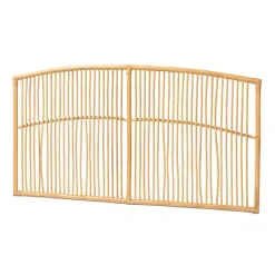 Discount Kirklands Home Vertical Weave Rat Queen Headboard Tan