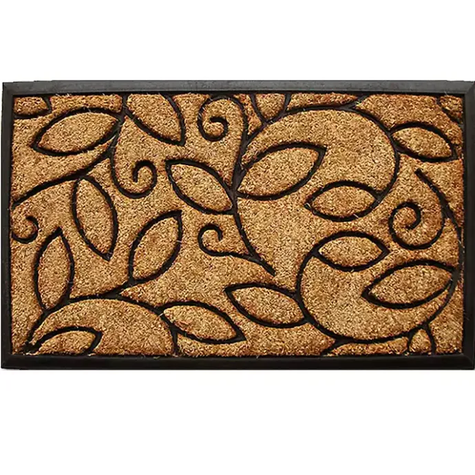 Outlet Kirklands Home Vine Leaves Swirl Doormat, 36x24 in.