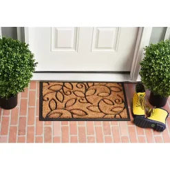 Outlet Kirklands Home Vine Leaves Swirl Doormat, 36x24 in.