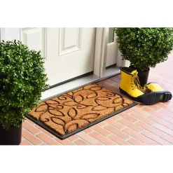 Outlet Kirklands Home Vine Leaves Swirl Doormat, 36x24 in.