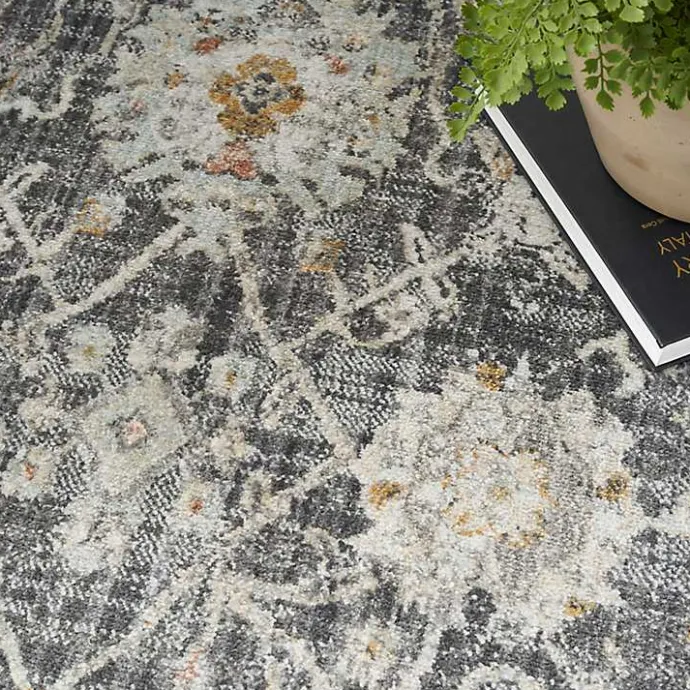 Best Kirklands Home Vintage Charcoal Oushak Area Rug, 8x10 Gray