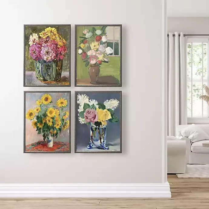 Clearance Kirklands Home Vintage Floral I Beaded Framed Art Print