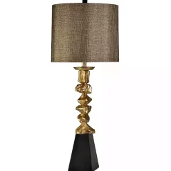 Online Kirklands Home Vintage Gold Nugget Table Lamp Brown