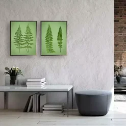 Hot Kirklands Home Vintage Ferns I Framed Art Prints, Set of 2 Green