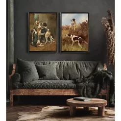 Clearance Kirklands Home Vintage Hunting Dogs Framed Art Print