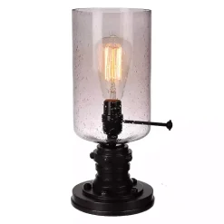 Discount Kirklands Home Vintage Industrial Edison Bulb Uplight Gray