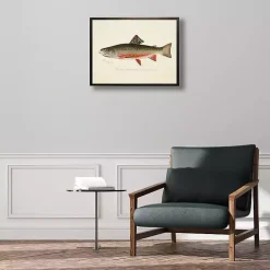Online Kirklands Home Vintage Male Book Trout Framed Art Print