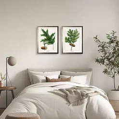 Hot Kirklands Home Vintage Oak Leaves Framed Art Prints, Set of 2