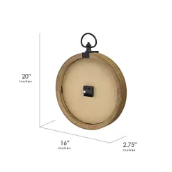 Discount Kirklands Home Vintage Pocket Watch Wooden Wall Clock