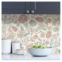 Discount Kirklands Home Vintage Woodland Floral Peel & Stick Wallpaper