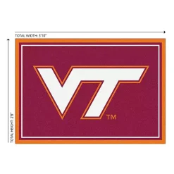 Kirklands Home Virginia Tech Area Rug, 3x4 Red