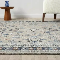 Sale Kirklands Home Vista Blue Beige Accent Rug, 2x3