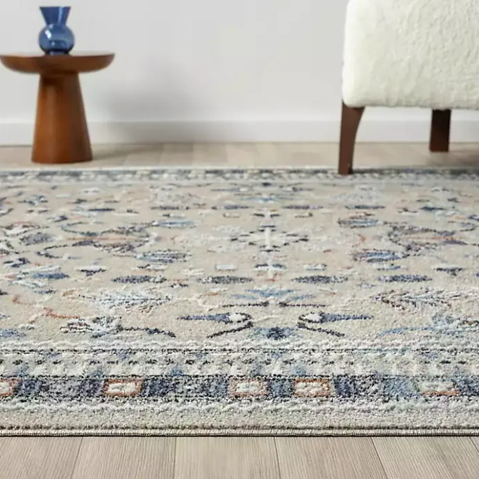 Sale Kirklands Home Vista Blue Beige Area Rug, 5x7