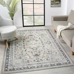 Outlet Kirklands Home Vista Blue Beige Runner, 2x7