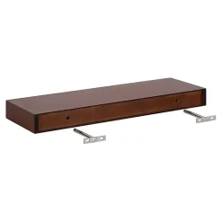 Best Kirklands Home Walnut Brown Floating Shelves, Set of 2