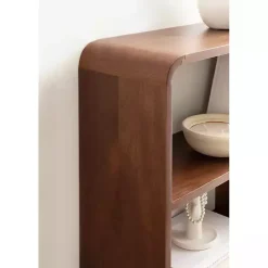 Best Kirklands Home Walnut Kato Single Drawer Wall Shelf Brown