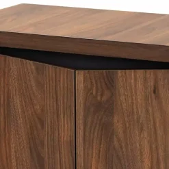 Sale Kirklands Home Walnut Slim Shoe Storage Cabinet Brown